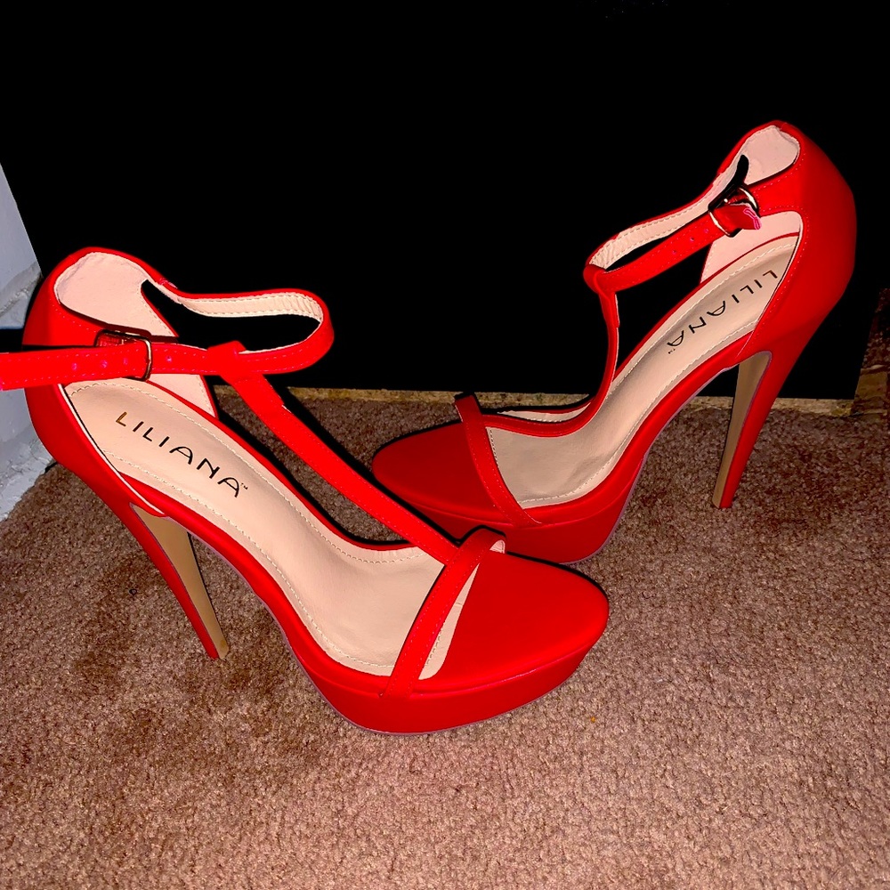 Red Platforms Heels